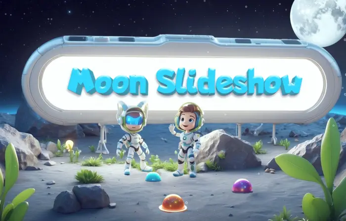 Dreamy Moon Scene 3D Frame Slideshow